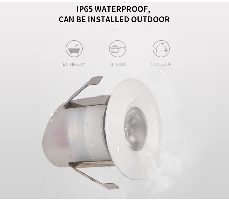 IP65 Waterproof Mini Spotlight 2.1W Outdoor & Bathroom Ready